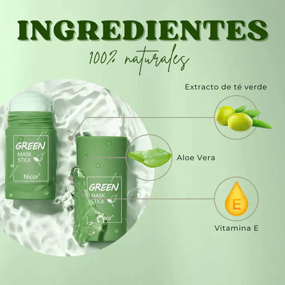 Nature Green Mask ™ | Piel fresca, sin acné ni impurezas + Envío GRATIS